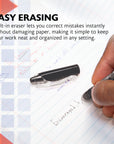 Frizz Black Erasable Gel Pen with Grip