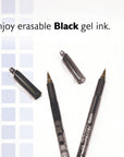 Frizz Black Erasable Gel Pen with Grip