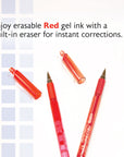 Frizz Red Erasable Gel Pen with Grip