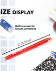 Frizz Assorted Color Erasable Gel Pen with Grip (3/Pack)