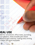Frizz Assorted Color Erasable Gel Retractable Pen with Grip (3/Pack)