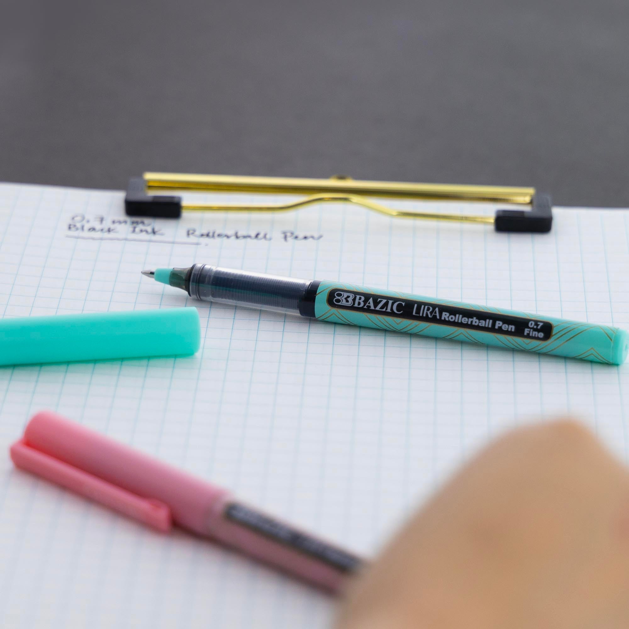 Lira Black Rollerball Pen (3/Pack)