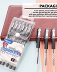 Essence Gel-Pen Black w/ Cushion Grip (6/Pack)