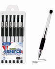 Essence Gel-Pen Black w/ Cushion Grip (6/Pack)