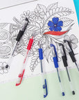 Essence Gel-Pen Asst Color w/ Cushion Grip (6/Pack)