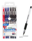 Essence Gel-Pen Asst Color w/ Cushion Grip (6/Pack)
