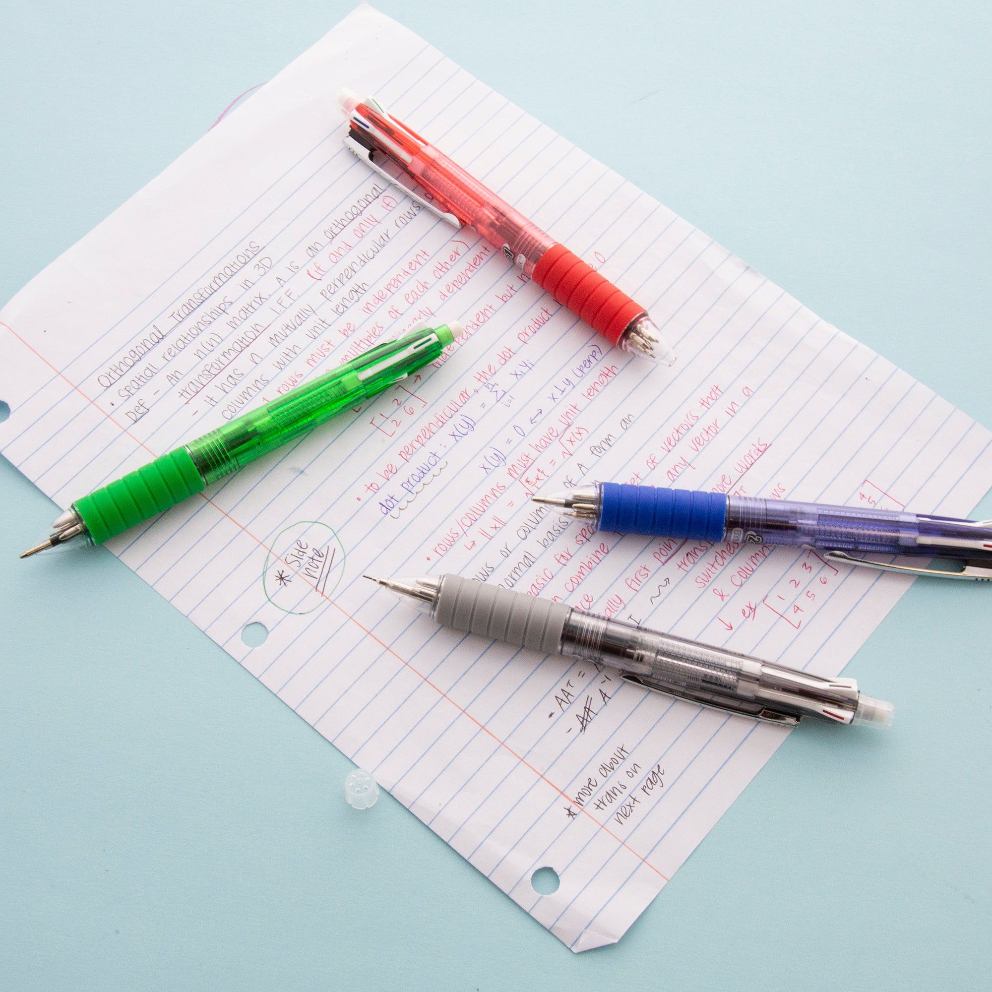 2-In-1 Mechanical Pencil &amp; 4-Color Pen w/ Grip