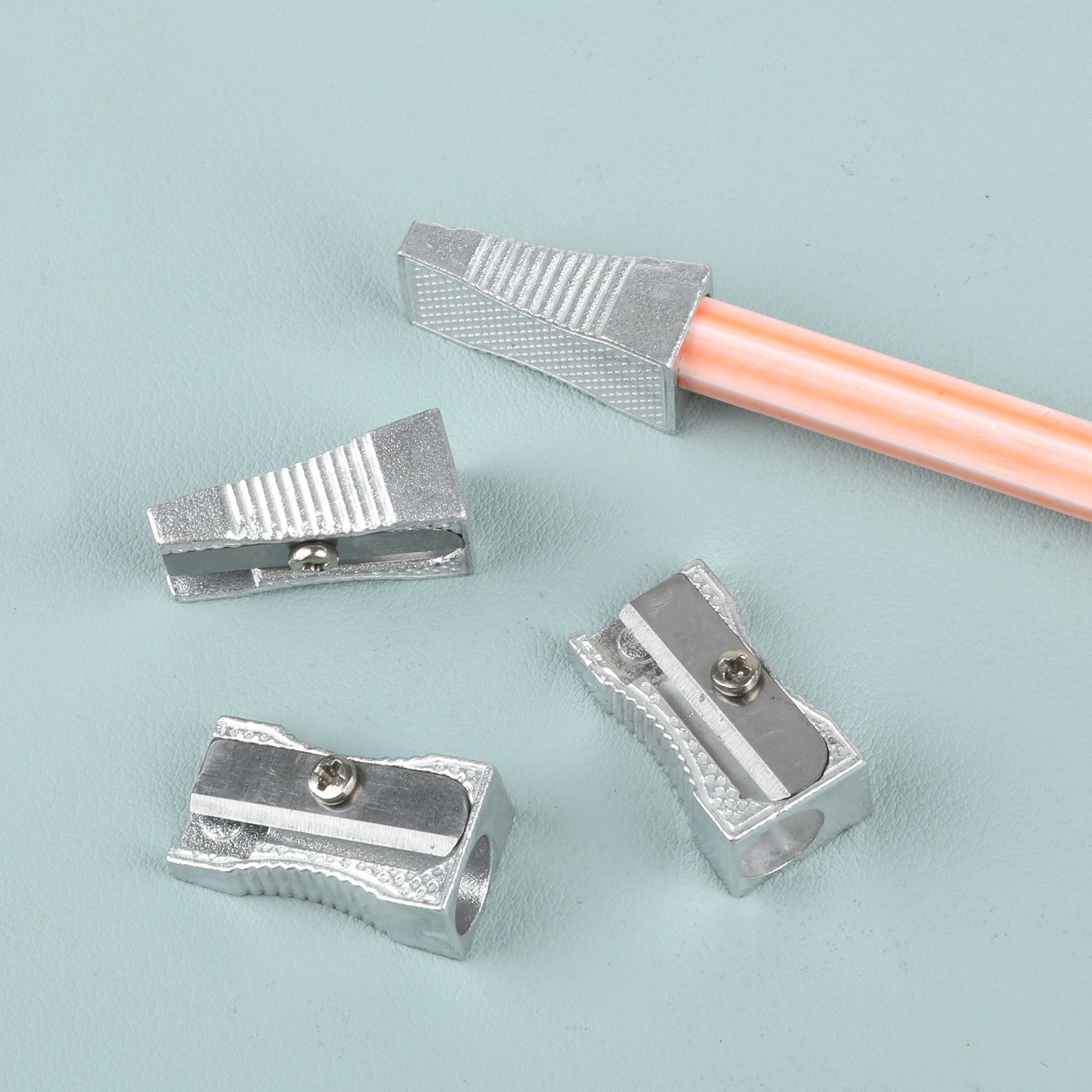 Single Hole Metal Pencil Sharpener (6/Pack)