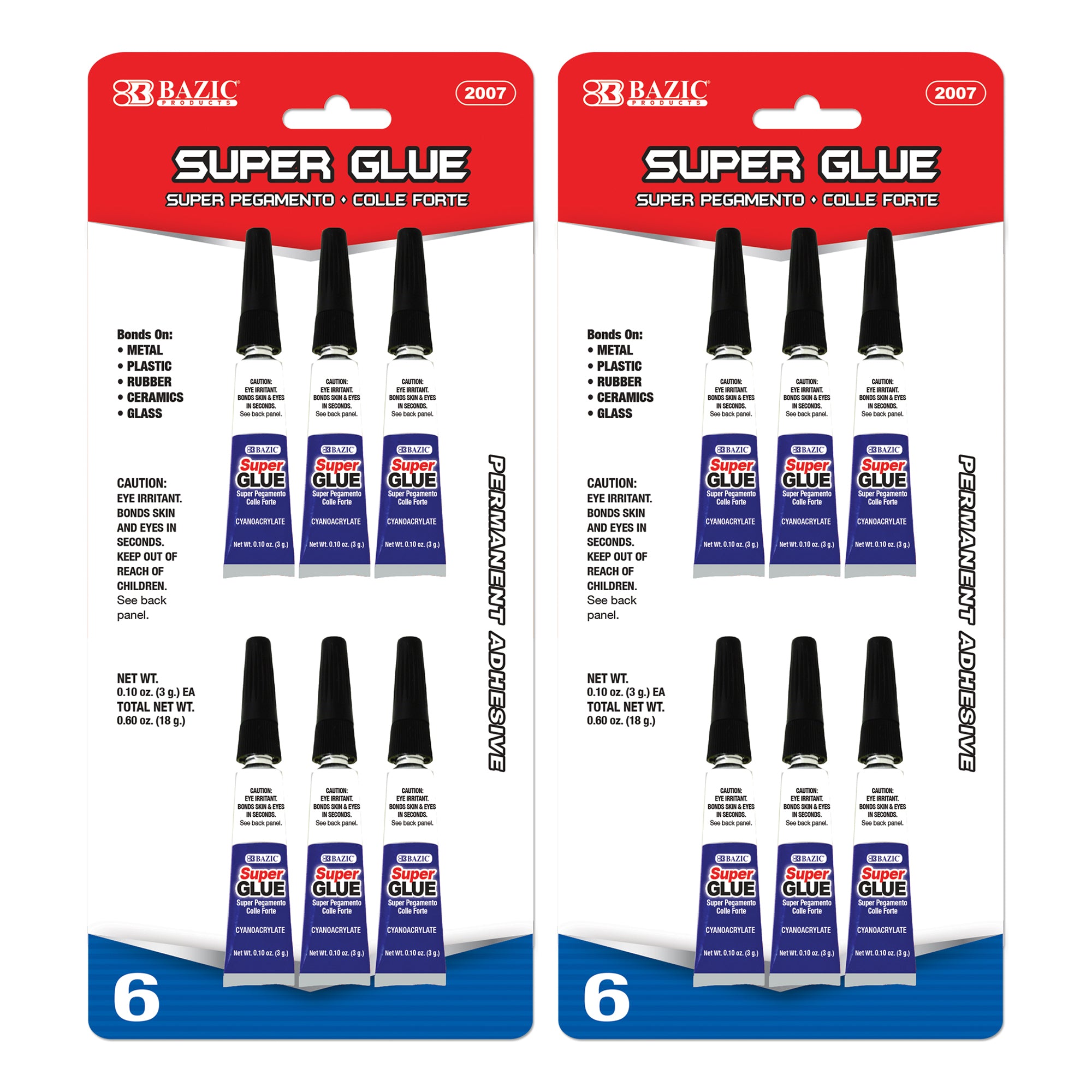 Super Glue 0.10 oz (3g)(6/Pack)