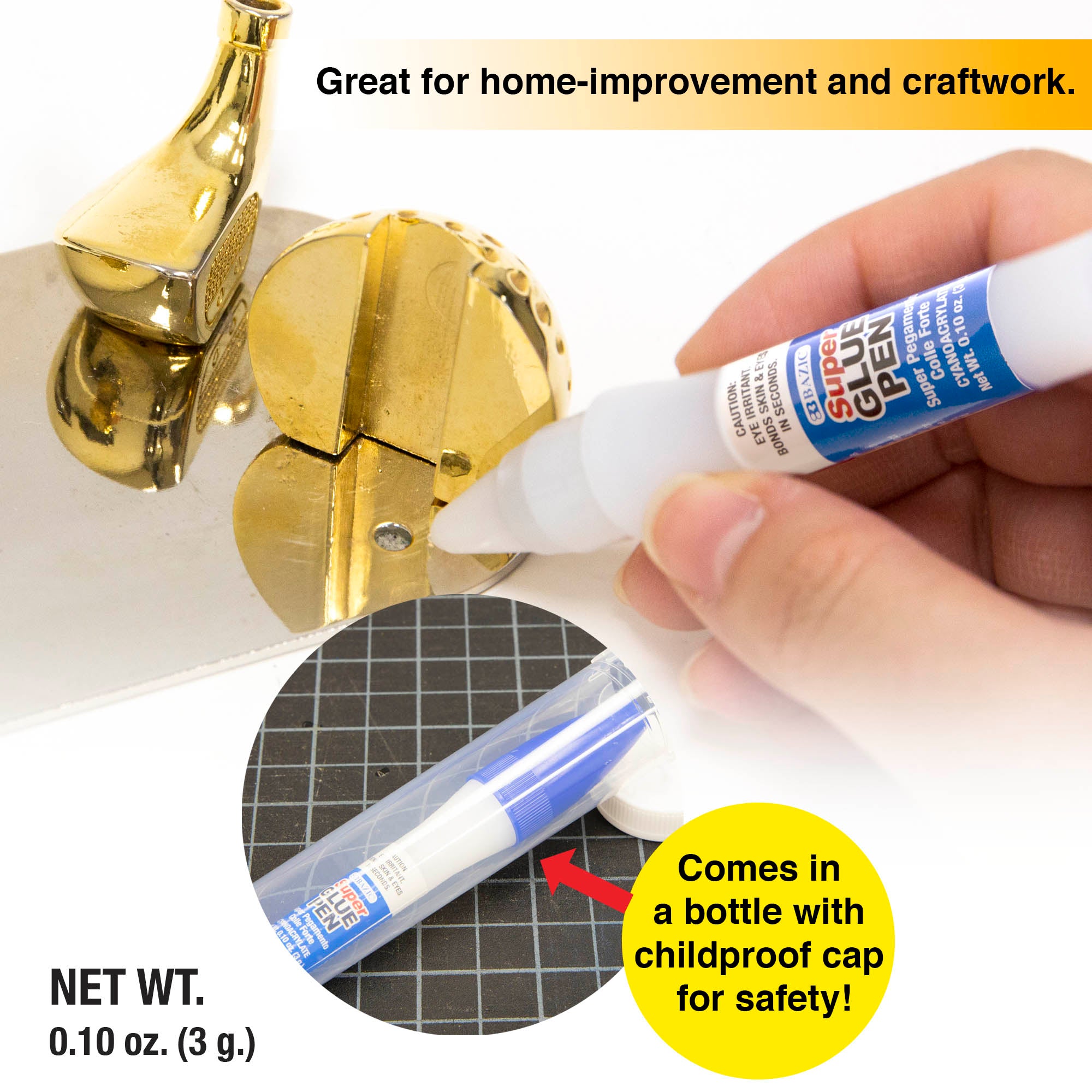 Super Glue Pen w/ Precision Tip 0.10 oz (3g)