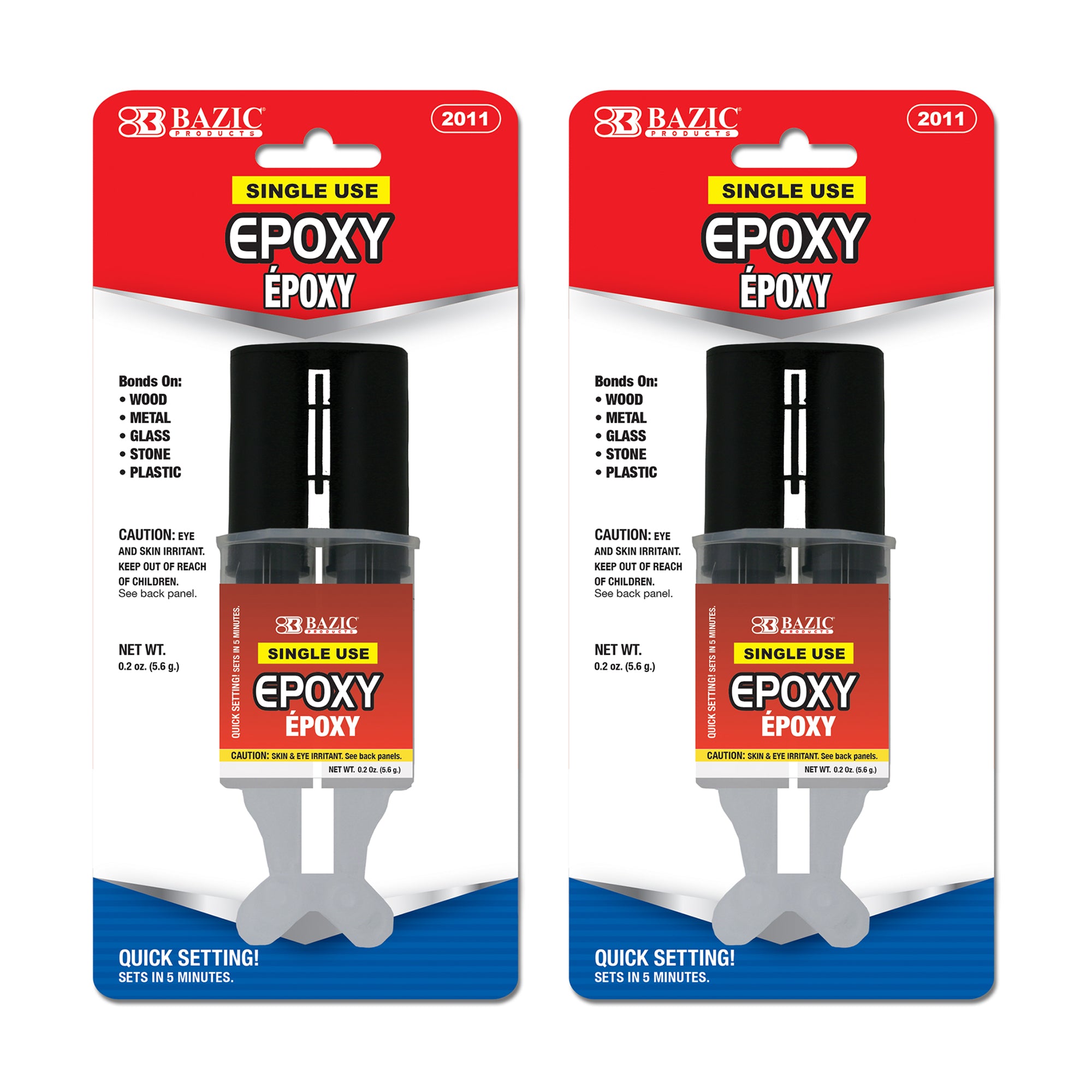 Epoxy Glue Quick Setting w/ Syringe Applicator 0.2 oz (5.6g)