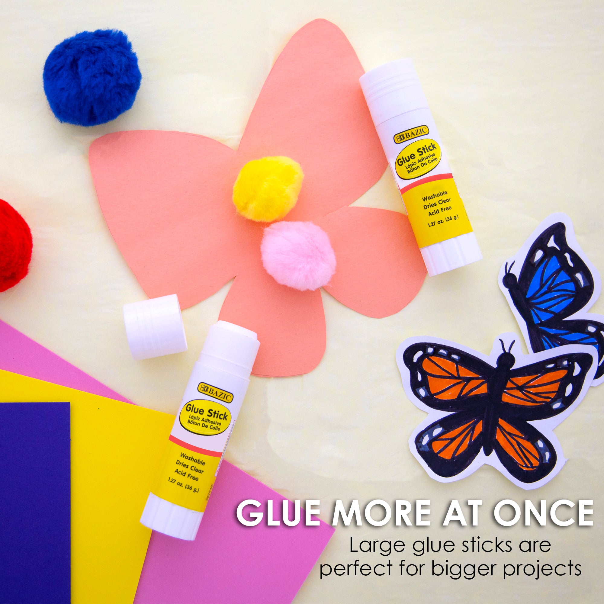 Glue Stick All Purpose 1.27 oz (36g)(2/Pack)