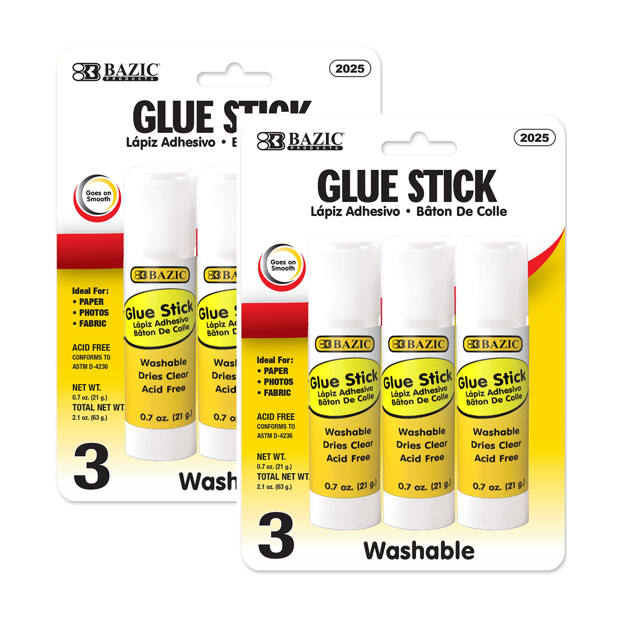 Glue Stick All Purpose 0.7 oz (21g)(3/Pack)