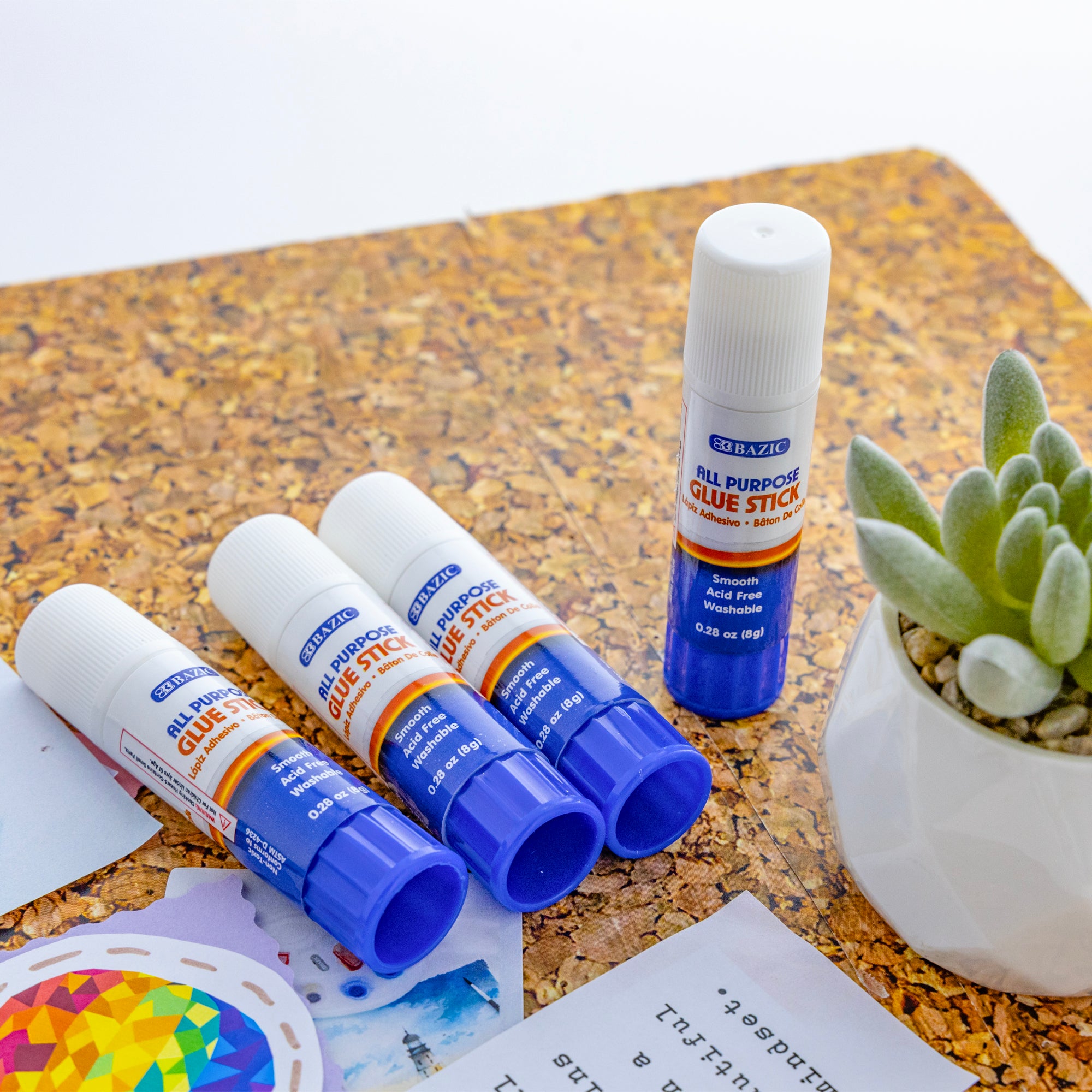 Glue Stick Premium 0.28 oz (8g)(4/Pack)