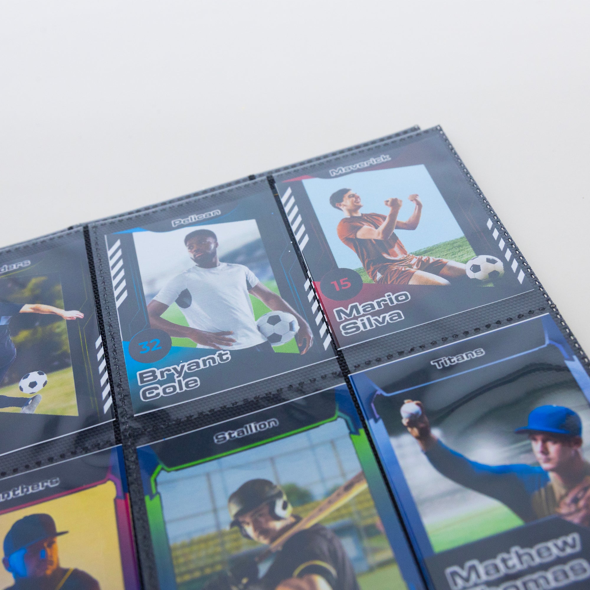 Trading Card Holders Double Sided Side Loading 9-Pockets (100/Pack)