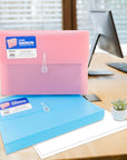 Expanding File A4/Letter Size Poly 7-Pocket Pastel Edition