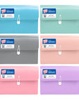 Expanding File A4/Letter Size Poly 7-Pocket Pastel Edition