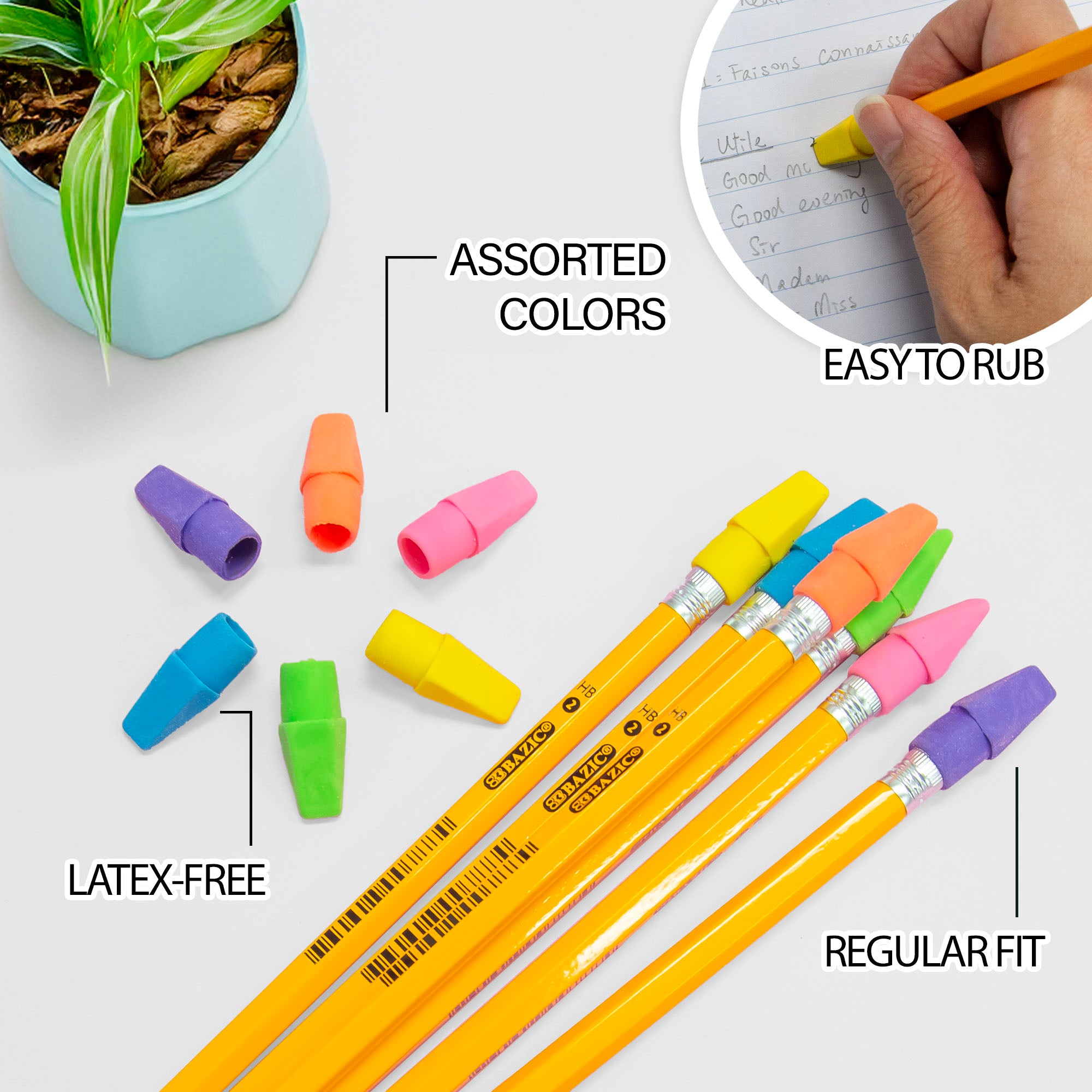 Neon Eraser Top (20/Pack)