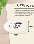 Oval Eraser White (4/Pack)