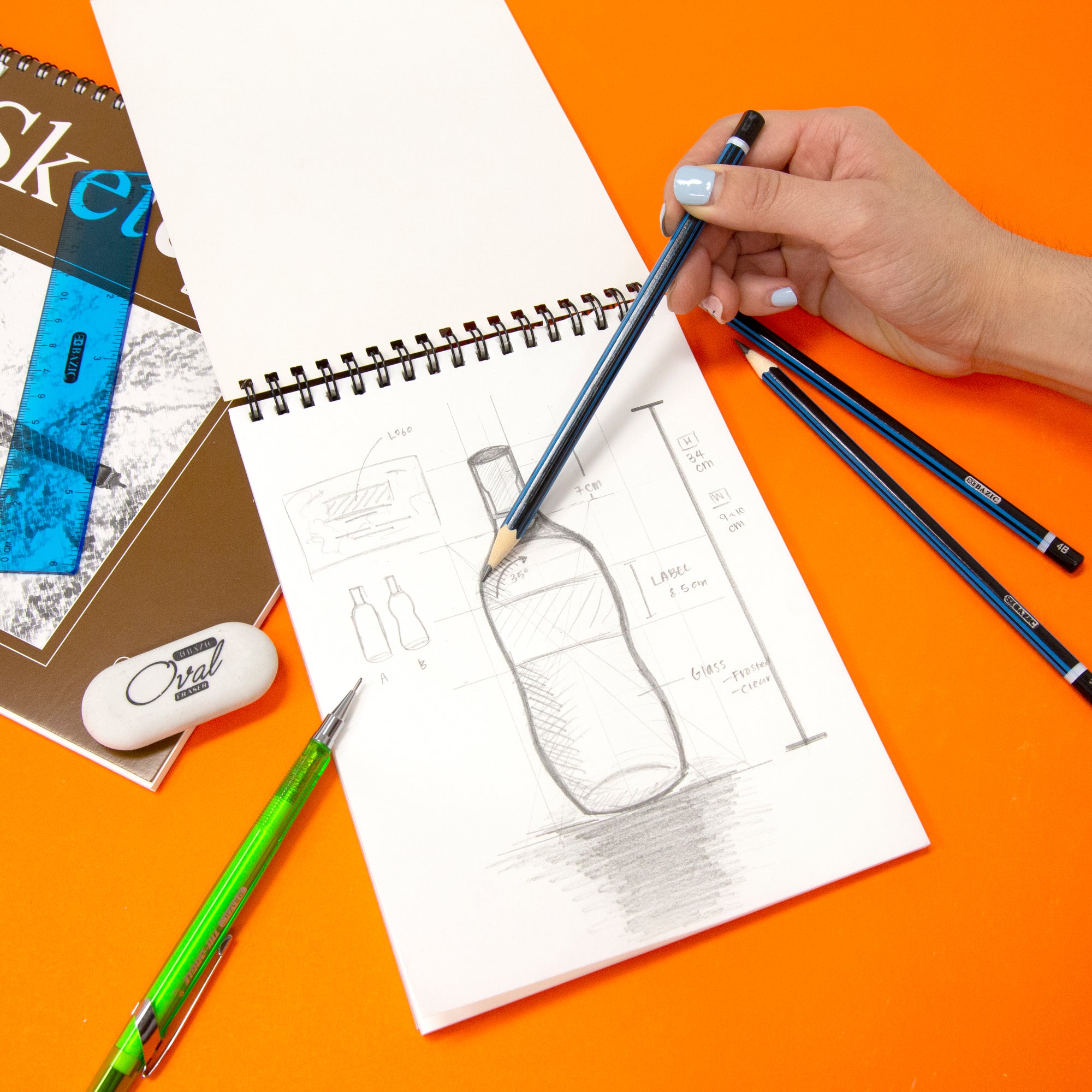 Oval Eraser White (4/Pack)