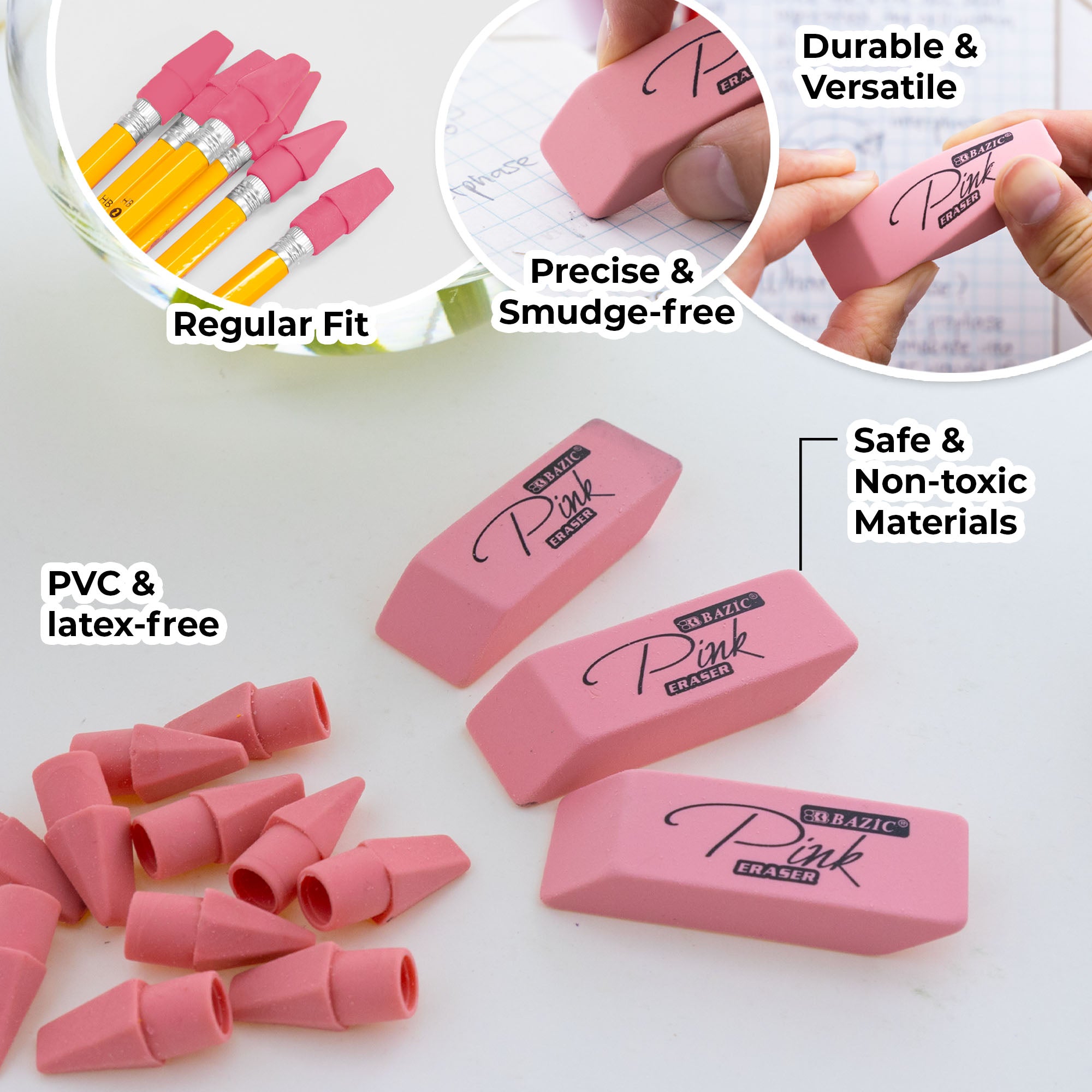 Pink Eraser Sets ( 15/Pack)