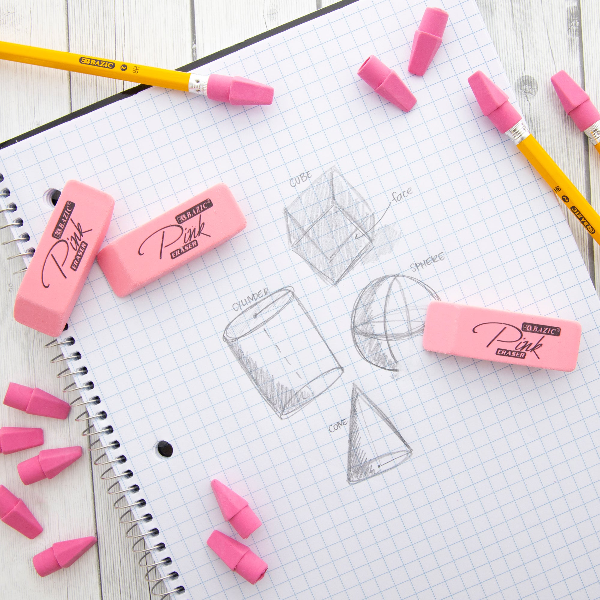 Pink Eraser Sets ( 15/Pack)