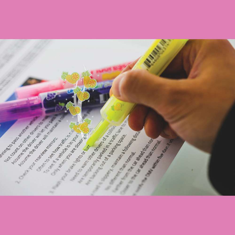 Fruit Scented Highlighters (3/Pack)