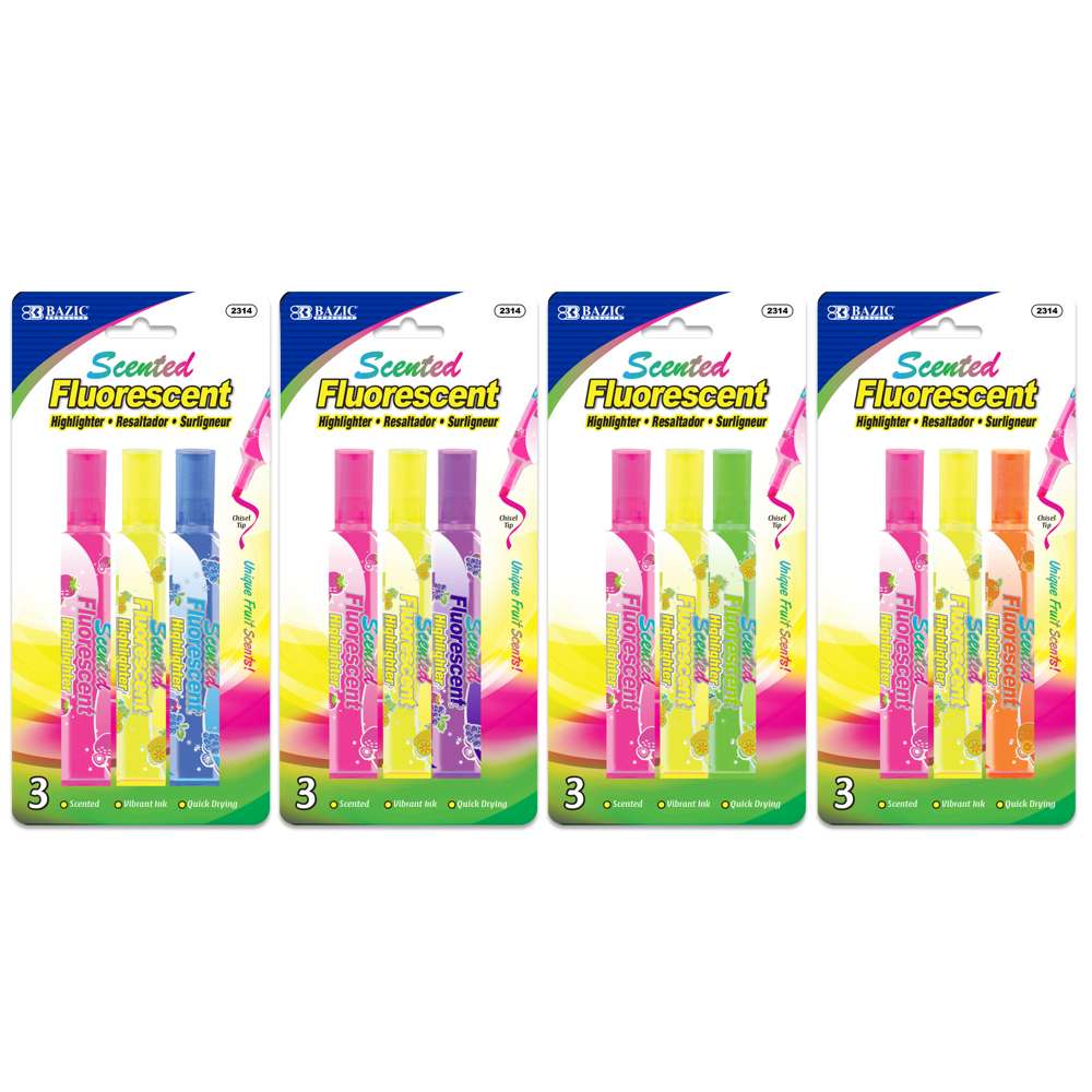 Fruit Scented Highlighters (3/Pack)