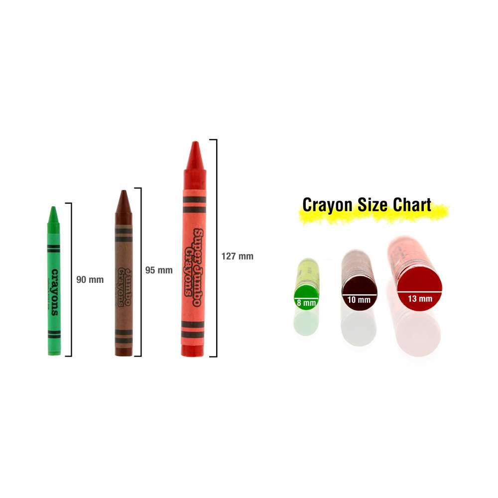 Premium Super Jumbo Crayons 8 Color
