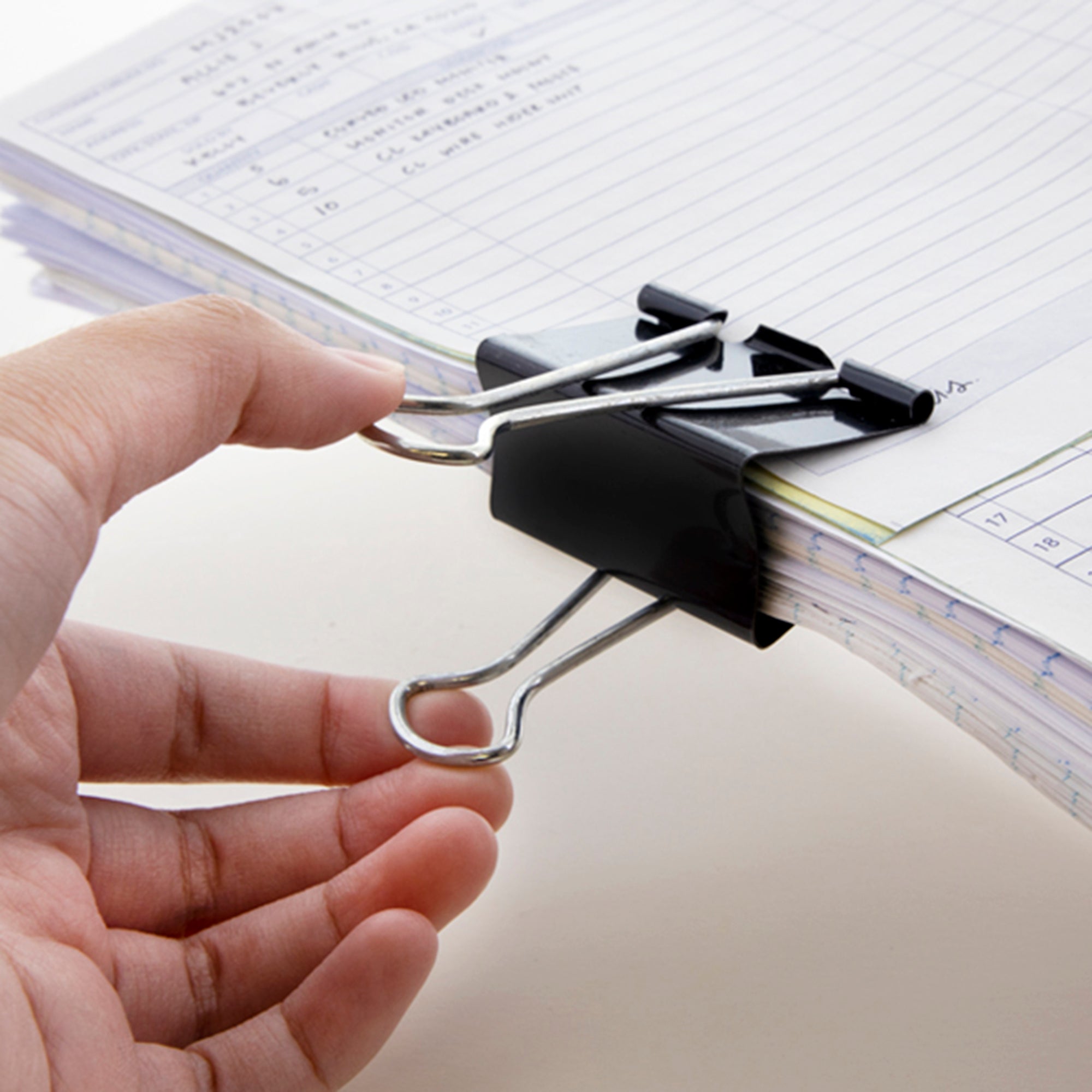 Large 2&quot; (51mm) Black Binder Clip (4/Pack)