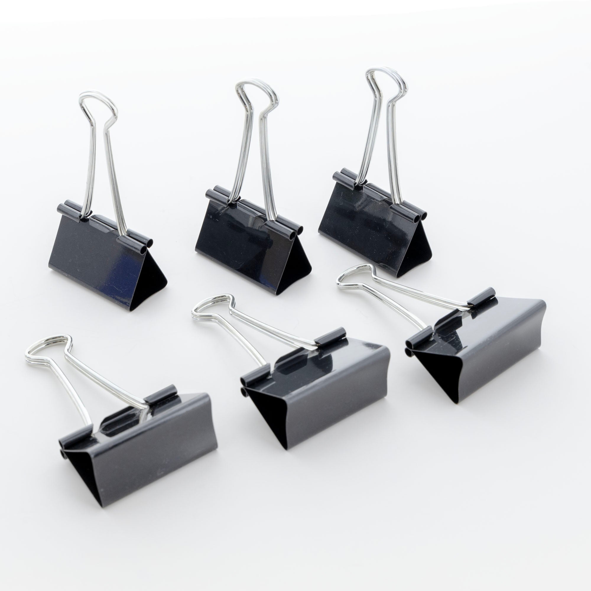 Large 2&quot; (51mm) Black Binder Clip (12/Pack)