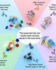 Combo Sets: Push Pin, Paper Clip, Binder Clip, Magnetic Button