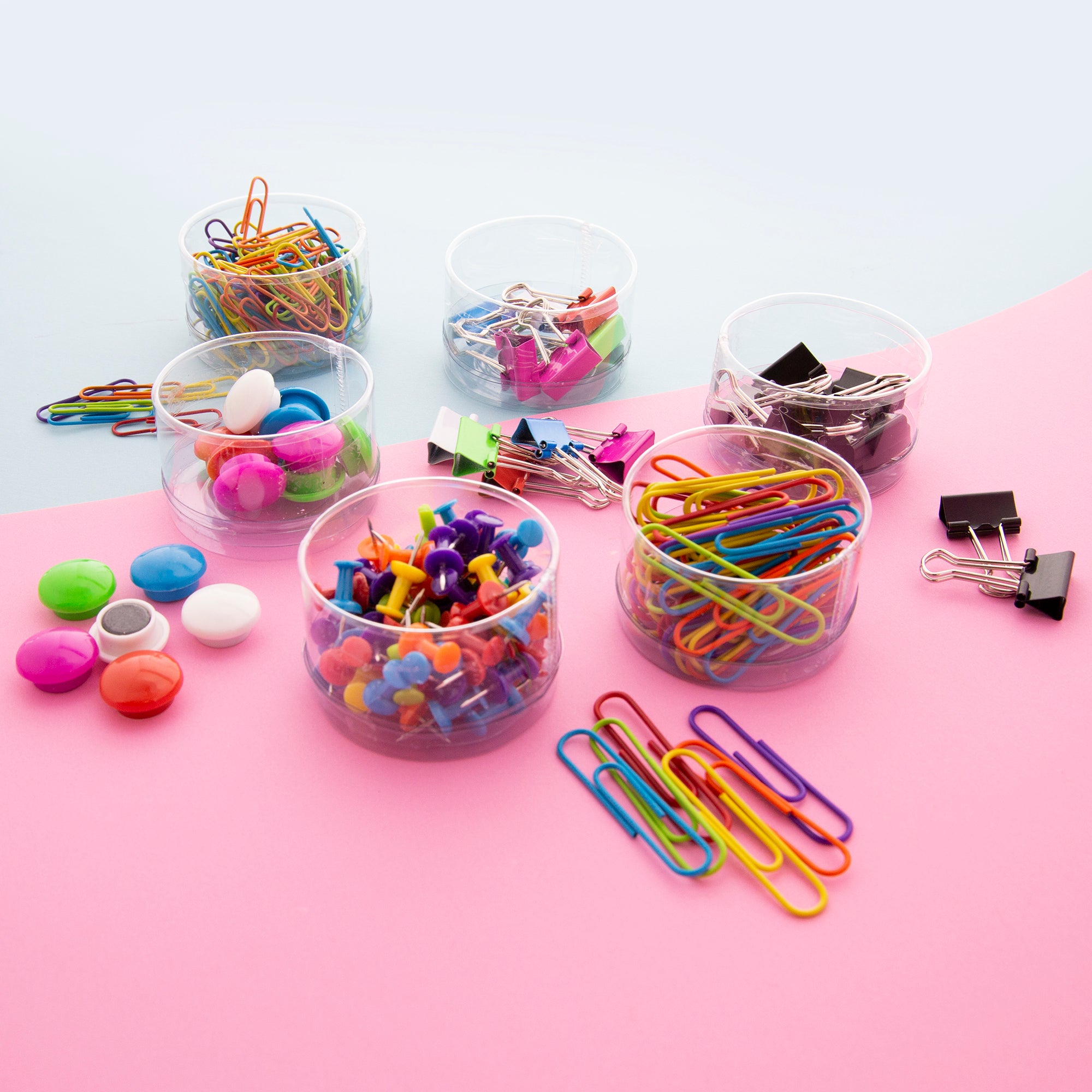 Combo Sets: Push Pin, Paper Clip, Binder Clip, Magnetic Button