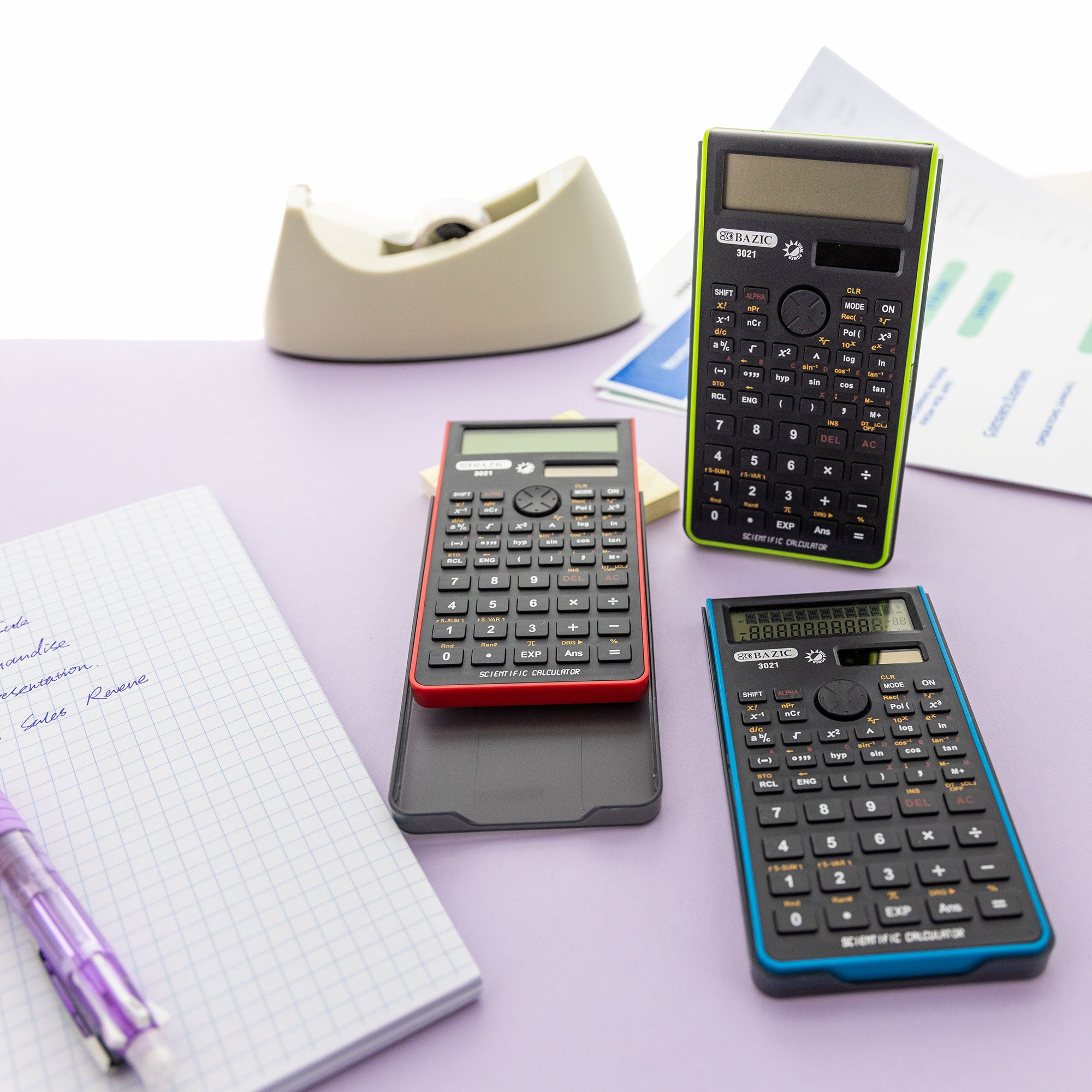 Scientific Calculator 240 Function w/ Slide-On Case
