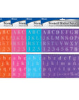 20mm Size Lettering Stencil Ruler Sets (2/Pack)