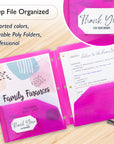 Poly 2-Pockets Portfolio - Translucent