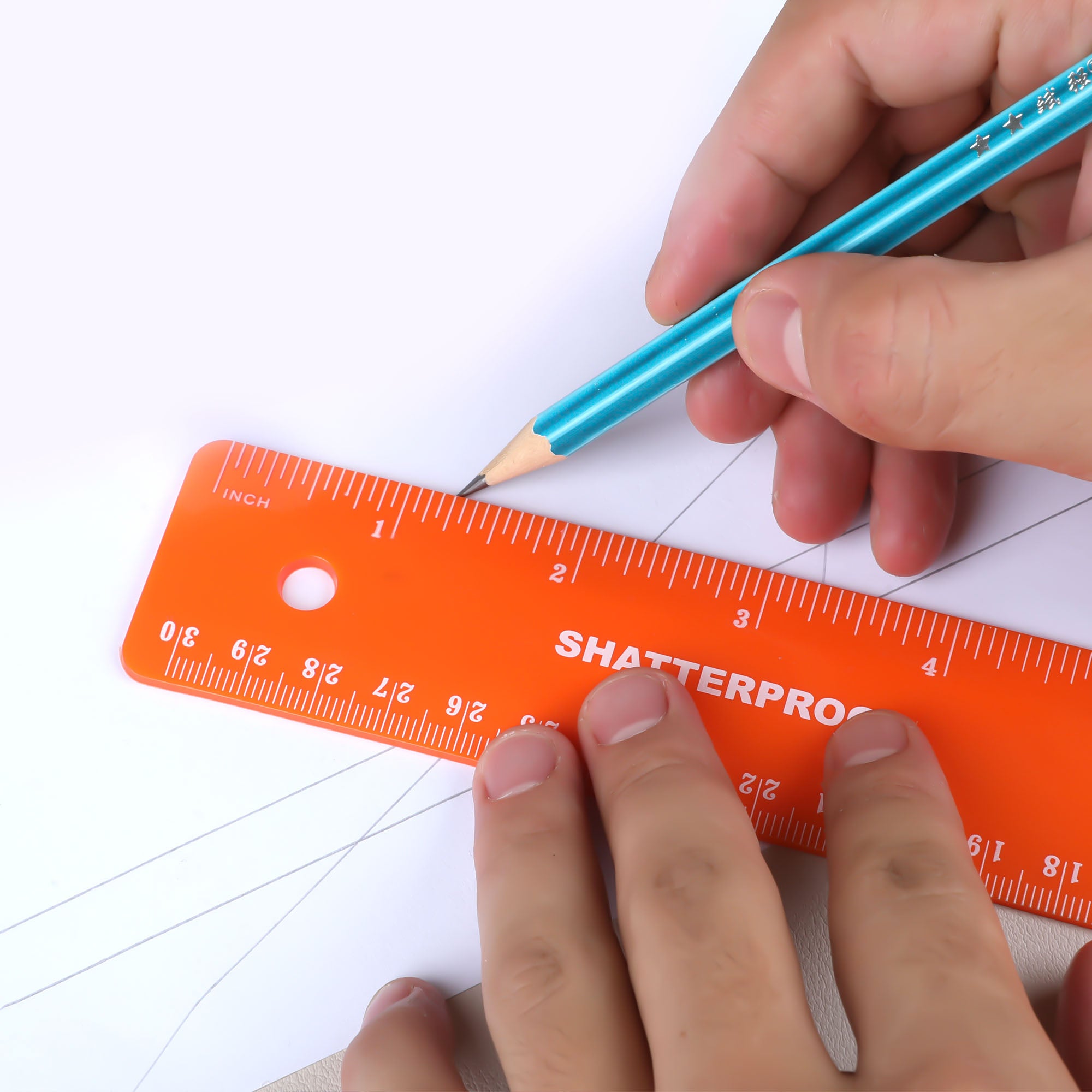 12&quot; Shatterproof Flexible Ruler (30cm)