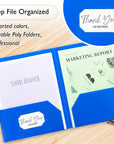 Poly 2-Pockets Portfolio - Solid Color