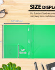 Solid Color 2-Pocket Poly Portfolio w/ 3 Prongs