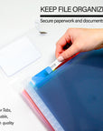 Rainbow 7-Pocket A4/Letter Size Poly Expanding File