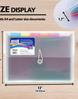 Rainbow 7-Pocket A4/Letter Size Poly Expanding File