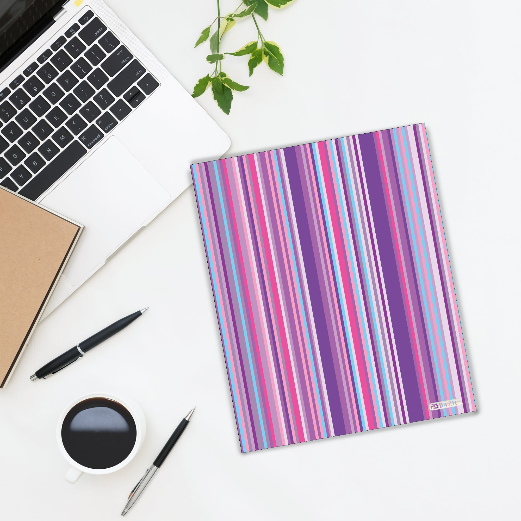 Poly 2-Pockets Portfolio - Stripes