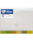 Expanding File Letter Size Translucent Poly 13-Pocket