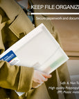 Expanding File Letter Size Translucent Poly 13-Pocket