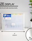 Expanding File Letter Size Translucent Poly 13-Pocket