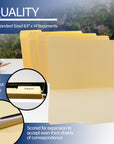 Manila File Folder 1/3 Cut Legal Size (100/Pack)