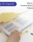 Manila File Folder 1/3 Cut Legal Size (100/Pack)