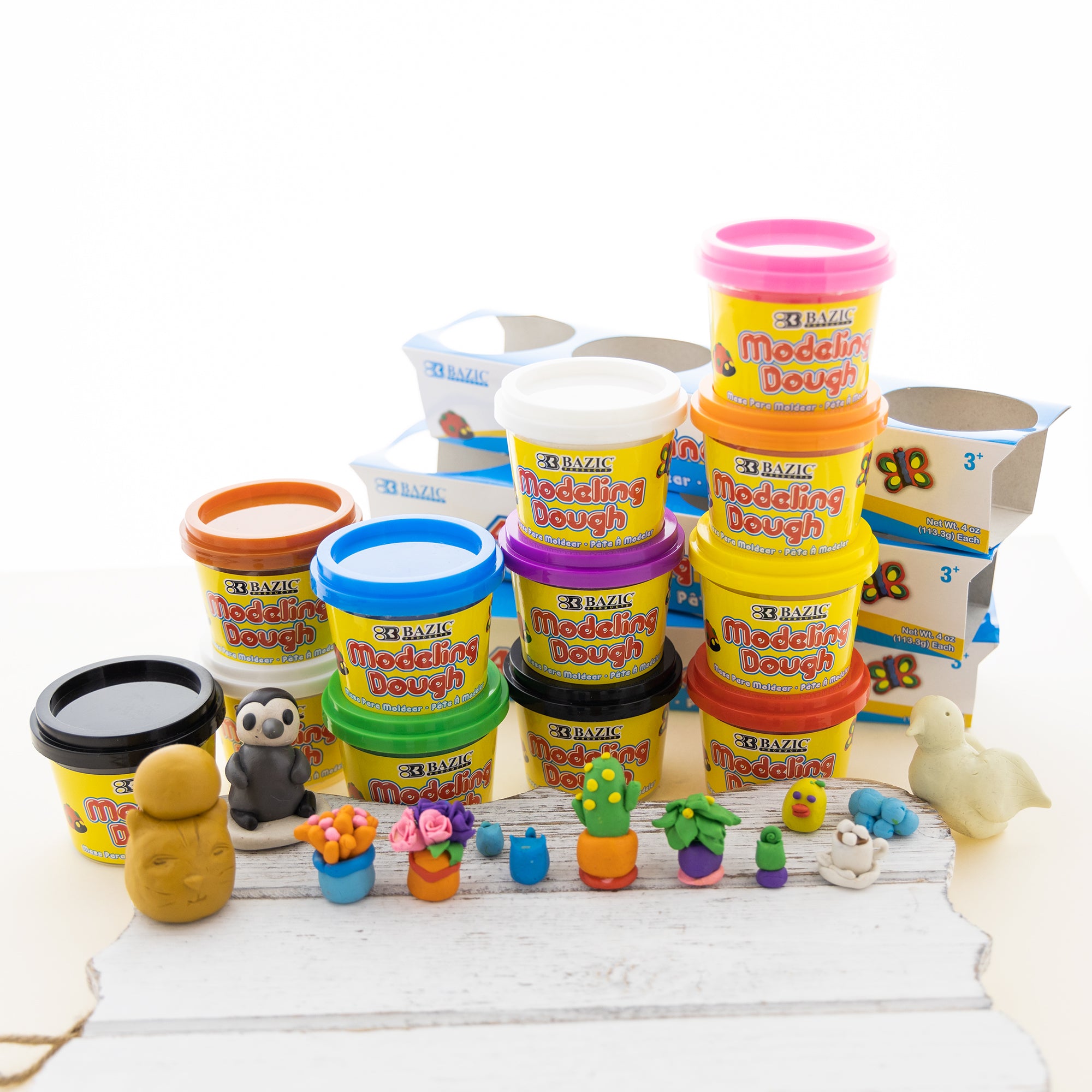 Modeling Dough Primary Color 4 Oz. (4/Pack)