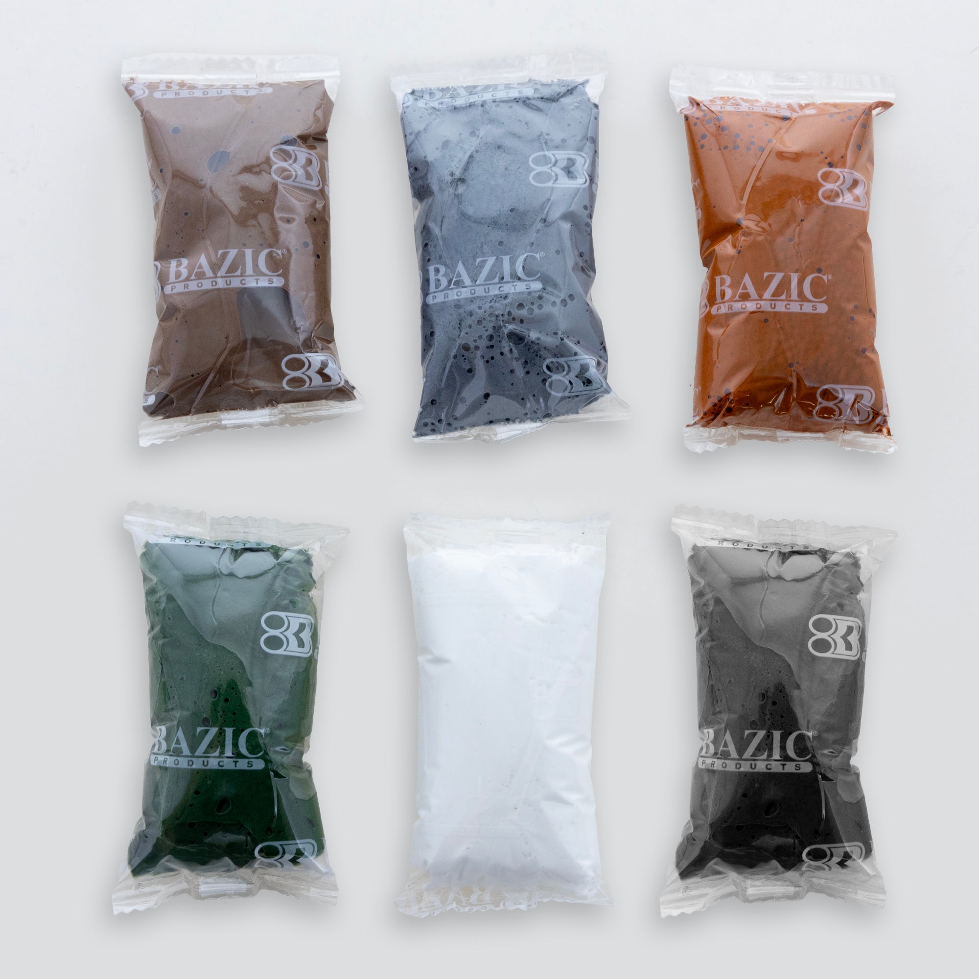 Air Dry Modeling Clay 6 Natural/Earth Color 0.5 Oz.