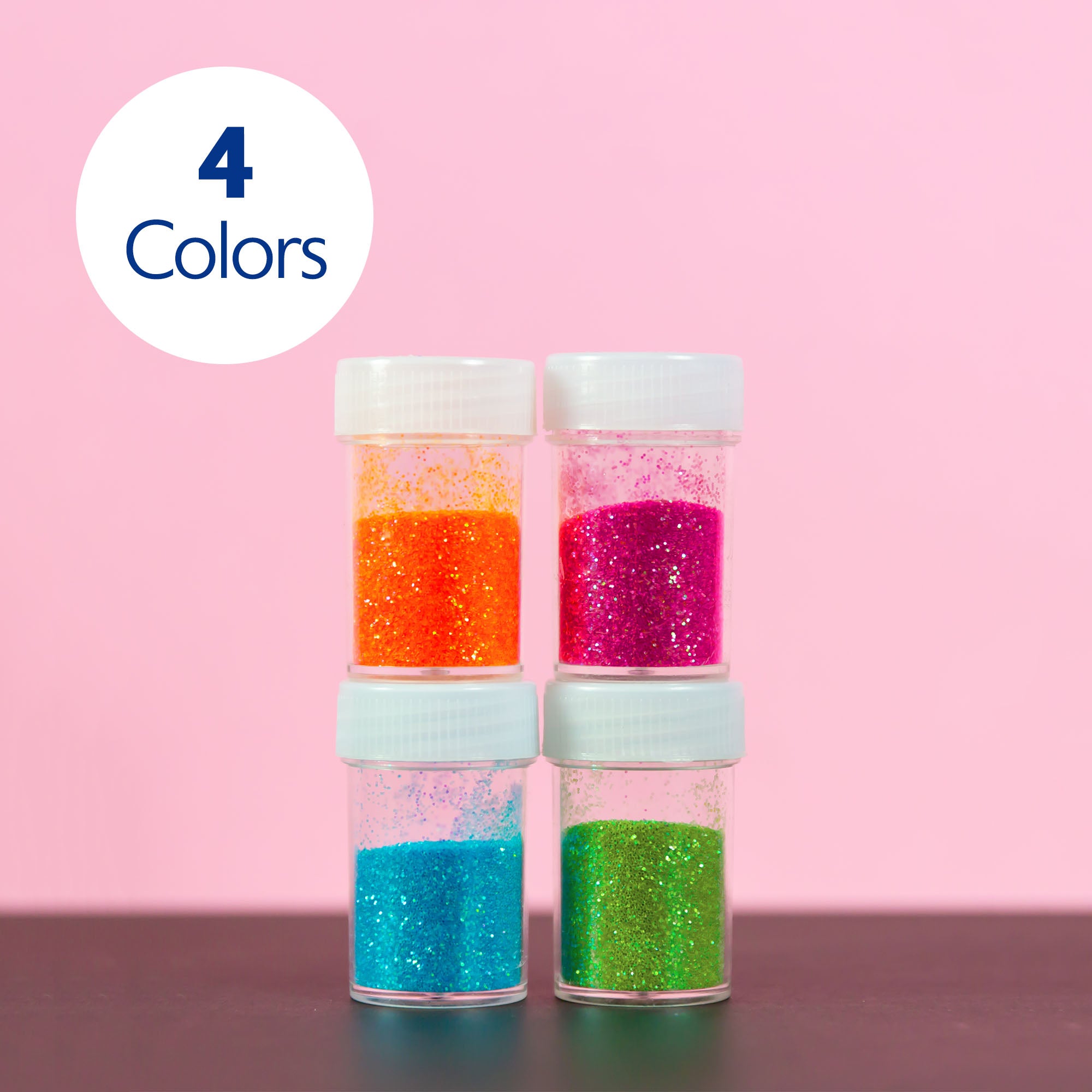 Glitter Shaker 8g / 0.28 Oz. (4/Pack) Neon Color